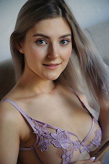 Eva Elfie in Applique by Arkisi indoor blonde blue eyes petite boobies shaved pussy