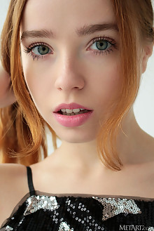 Rinna Ly in Brightest Star by Natasha Schon indoor redhead green eyes boobies shaved custom