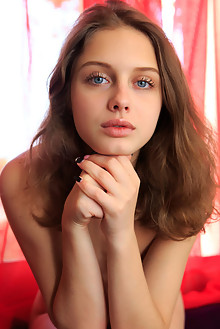 Clarice in Nerso by Rylsky indoor brunette blue eyes petite ...