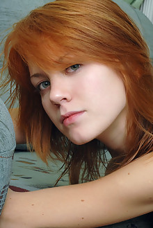 Itna in Sahote by Rylsky indoor redhead blue eyes boobies sh...