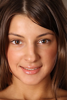 Melena A in Erdria by Alex Sironi indoor brunette brown eyes...