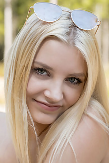 Tanika in Sunlit by Tora Ness outdoor sunny blonde blue eyes...