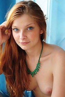Indiana in Naturally Red by Paromov indoor redhead blue eyes boobies shaved pussy latest