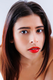 Mell Blanca in Scarlet Lips by Arkisi indoor brunette black ...
