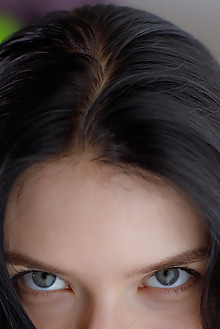 Ariana Mun in Emotiana by Rylsky indoor brunette black hair blue eyes hairy unshaven pussy